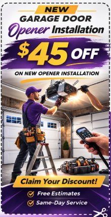 Coupon - New Garage Door Opener Installation $45 Off